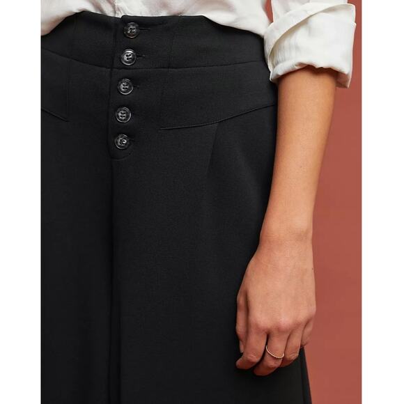 Ett:wa by Anthropologie Lucern Wide Leg Pull On High Rise Skirt Pants Black S - Picture 3 of 14